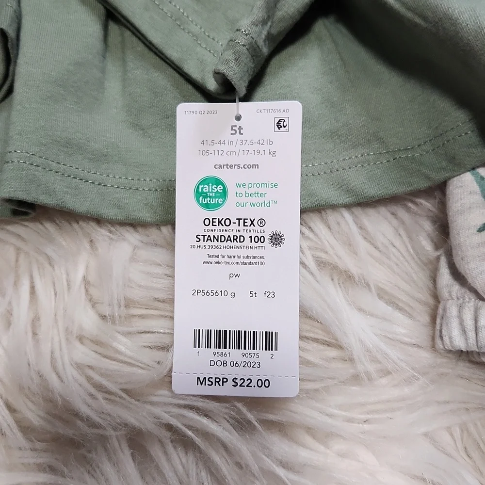 (2) NWT Carter's long sleeve shirts- 5T